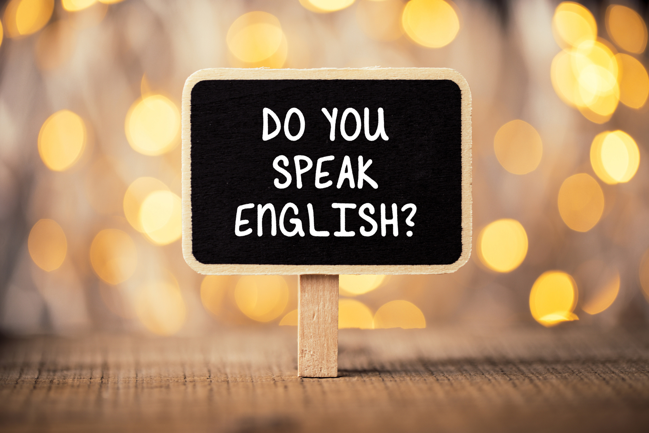 Do You Speak English Concept